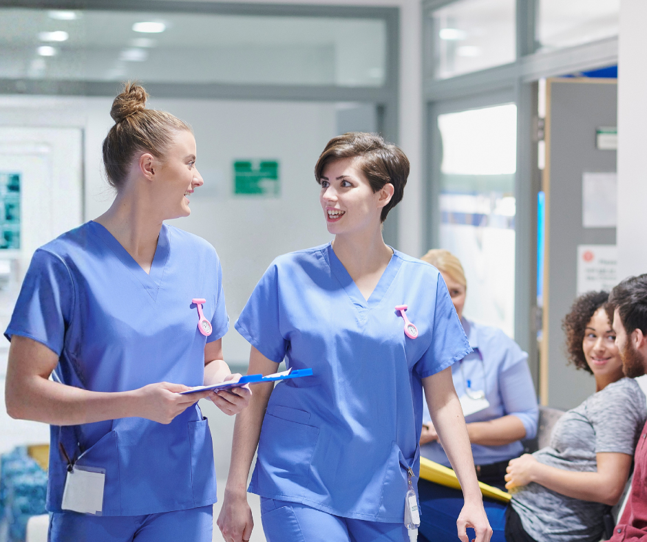 Nurses in clinical setting